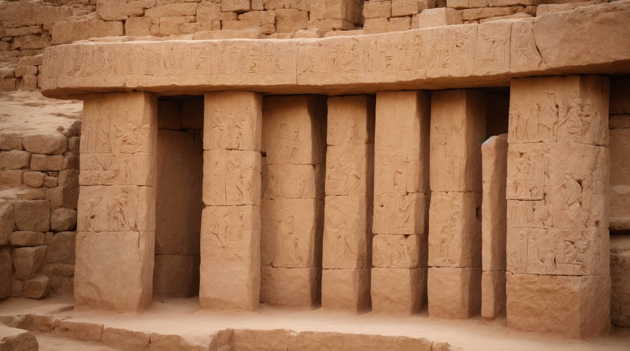 stone pillars