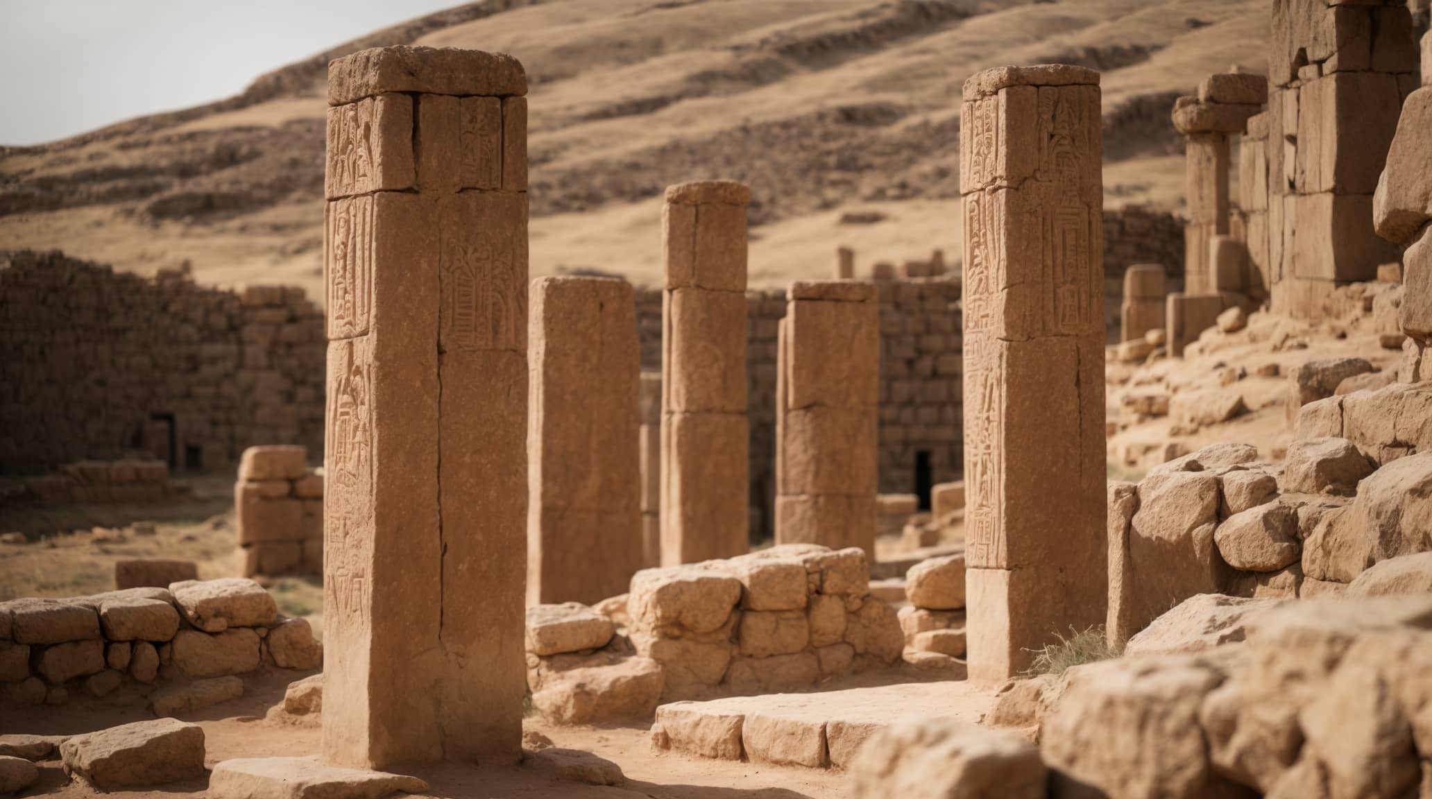 T-shaped pillars
