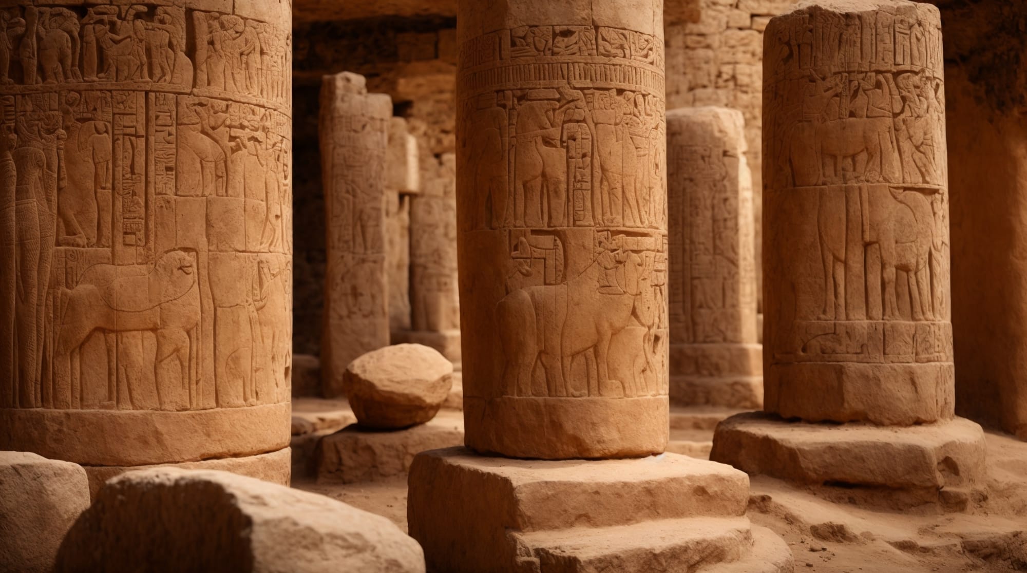 archaeological discoveries Relief carvings of animals on Göbeklitepe's pillars