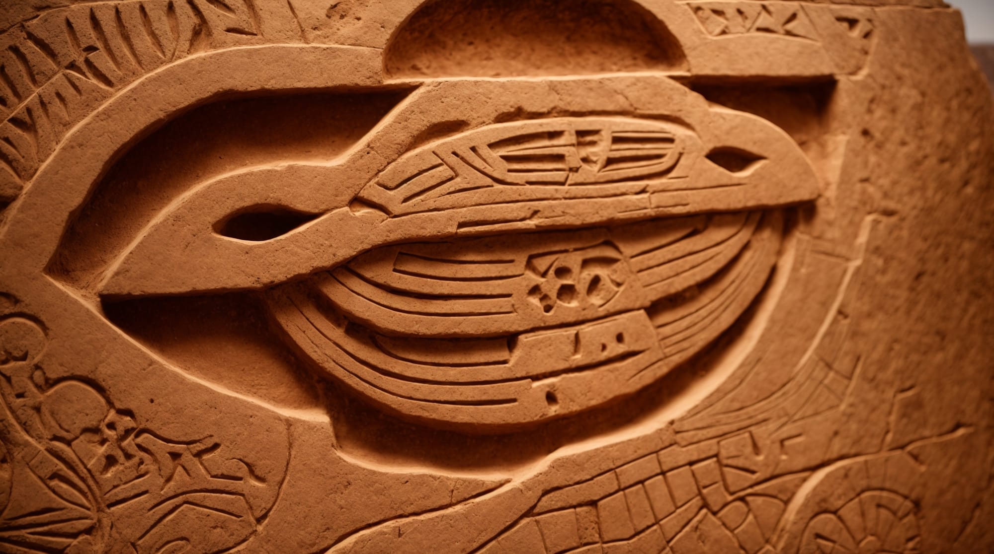 Gobekli Tepe art Relief carving of a predator from Gobekli Tepe showing intricate details