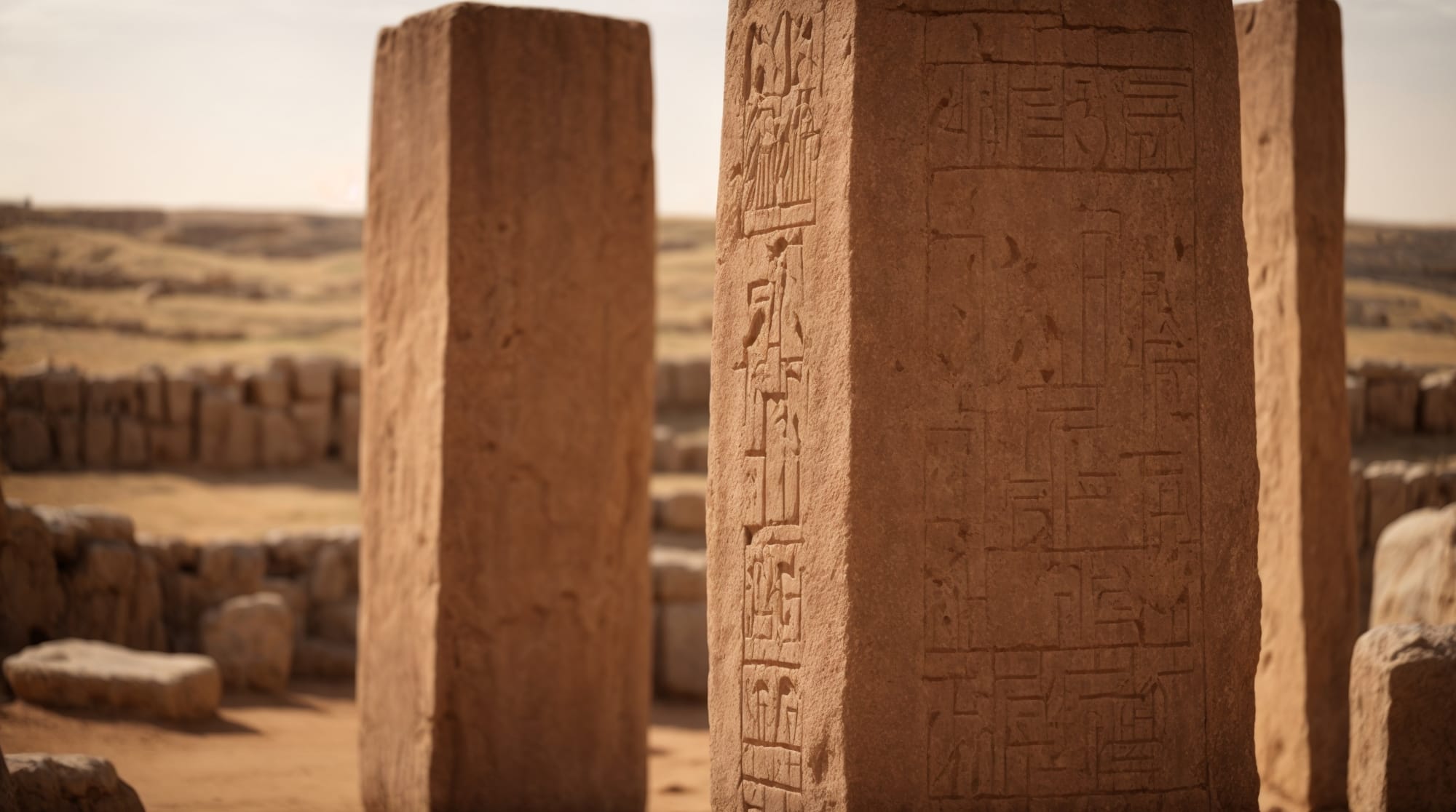 Göbeklitepe Engraved symbols on Göbeklitepe's pillars