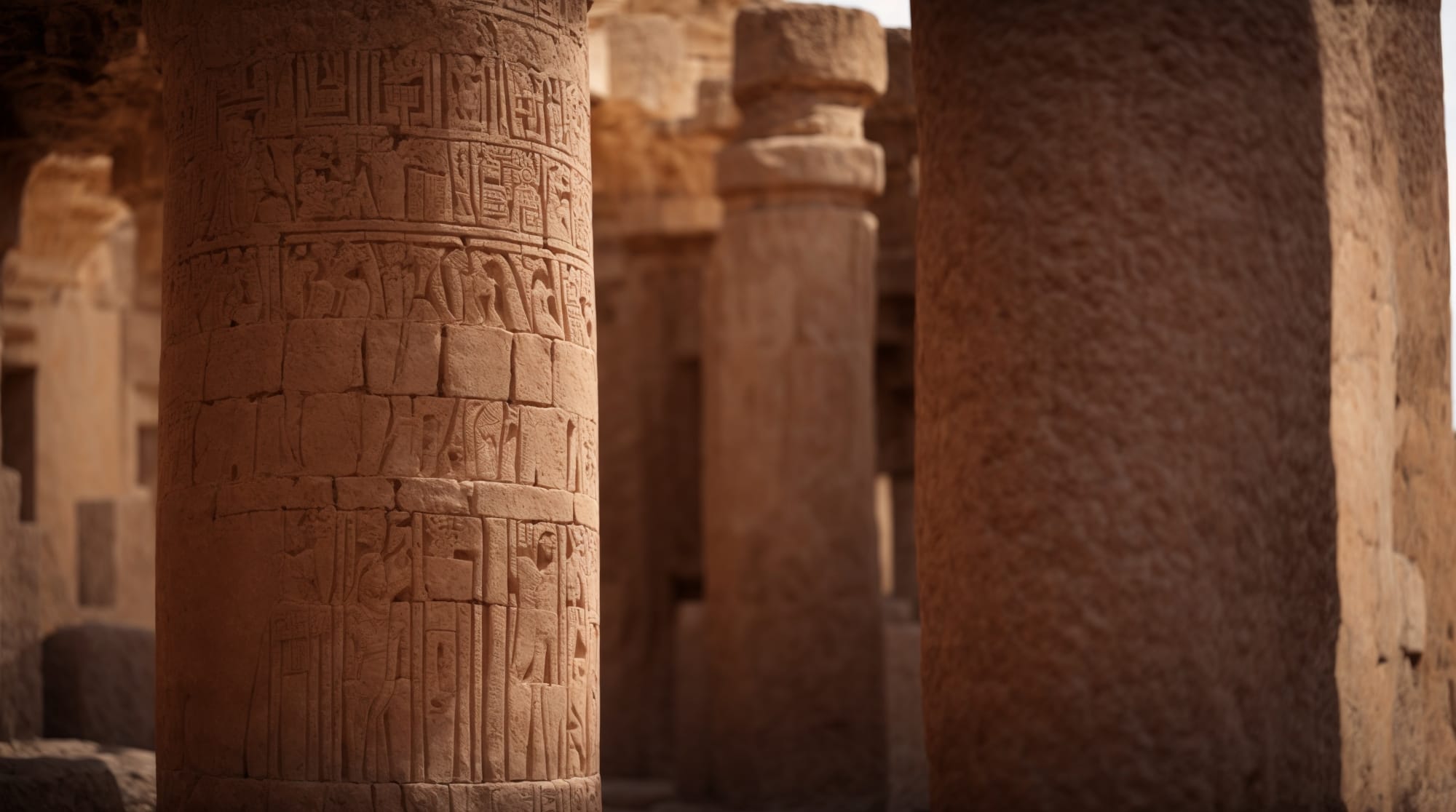 intricately carved pillar at Göbeklitepe
