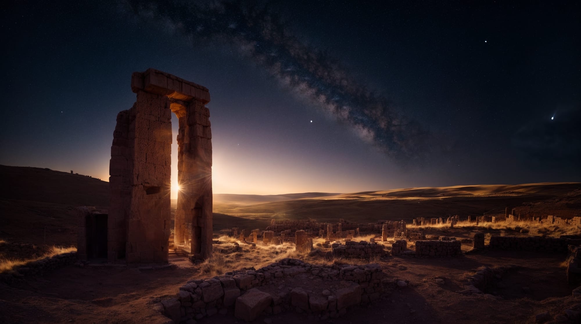 Göbeklitepe astronomy Illustration of Göbeklitepe site aligned with celestial bodies during the summer solstice