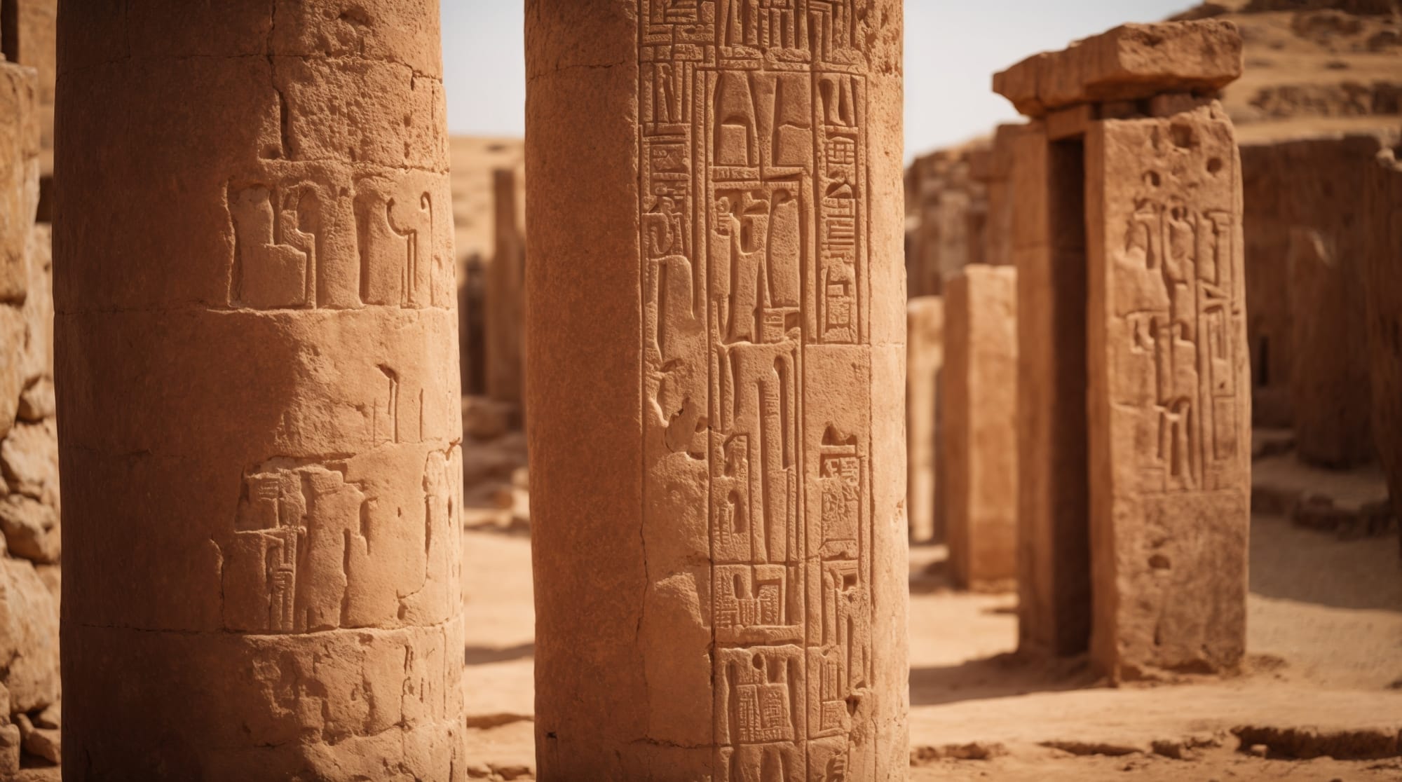 Göbeklitepe carvings Ancient carvings on T-shaped pillars at Göbeklitepe