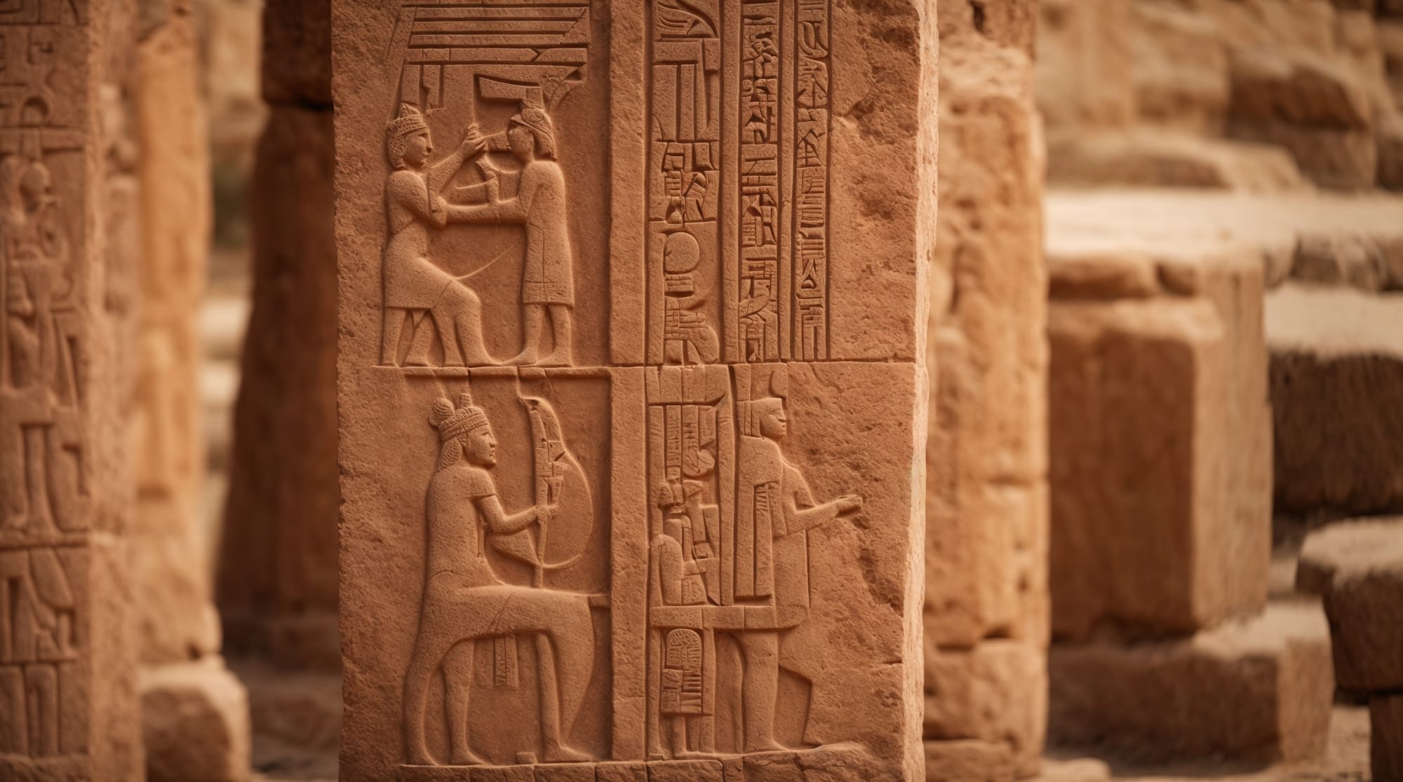 Göbeklitepe carvings Detailed carvings on T-shaped pillars at Göbeklitepe depicting wild animals