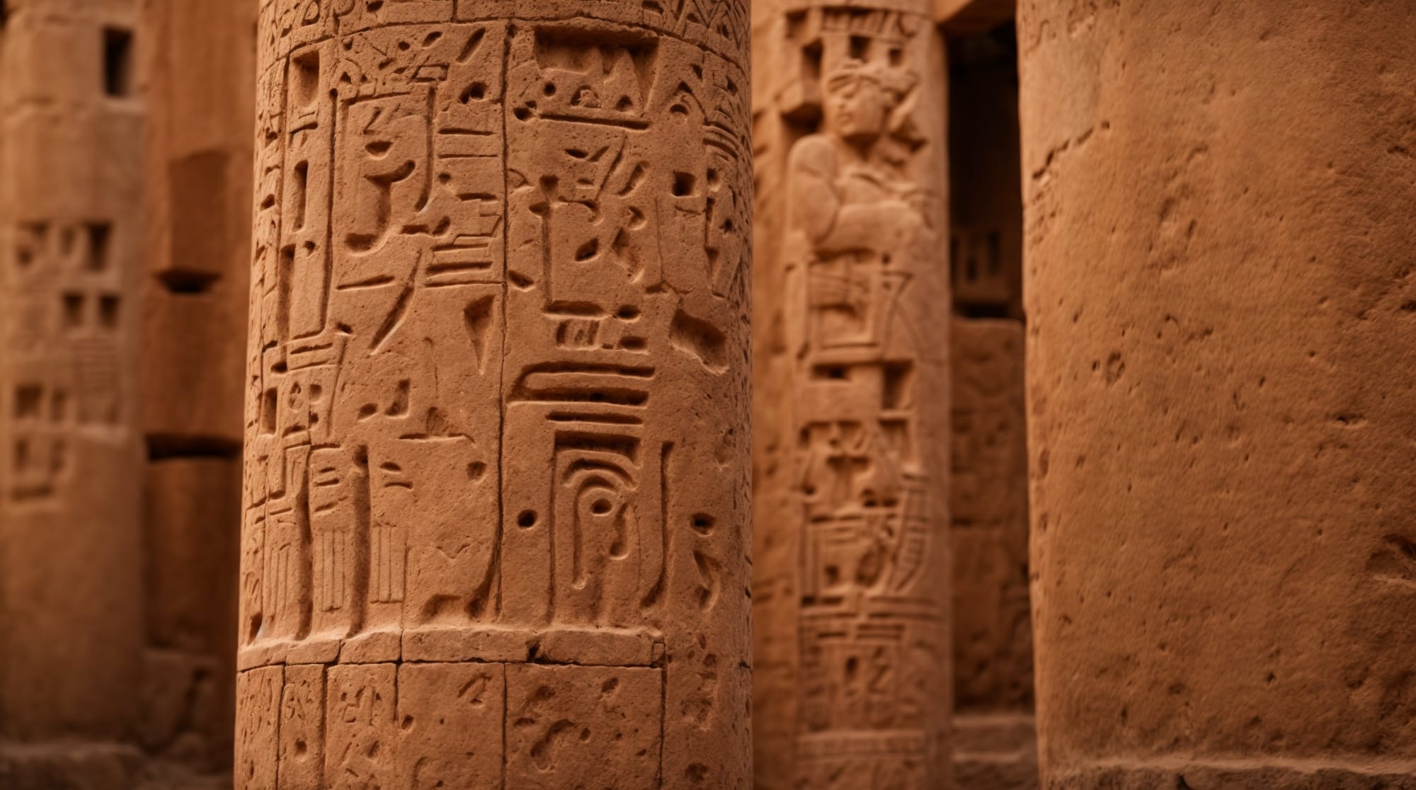 Close-up of Göbeklitepe's intricate animal carvings on the T-shaped pillars