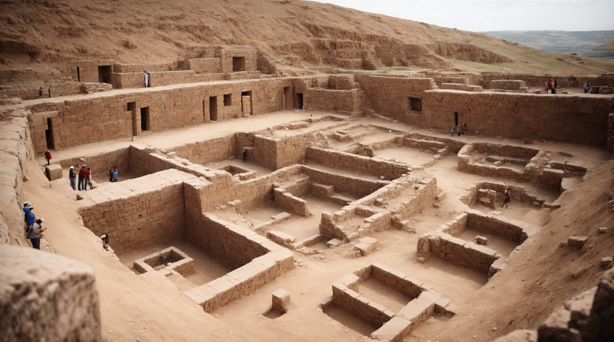 Göbeklitepe excavation Excavation site at Göbeklitepe, showcasing detailed carvings and artifacts