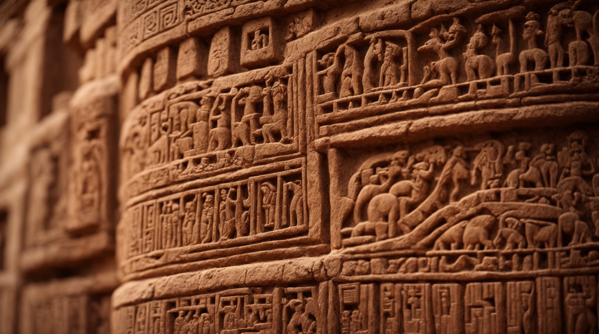 intricate carvings A detailed illustration of the intricate carvings found on Göbeklitepe's pillars