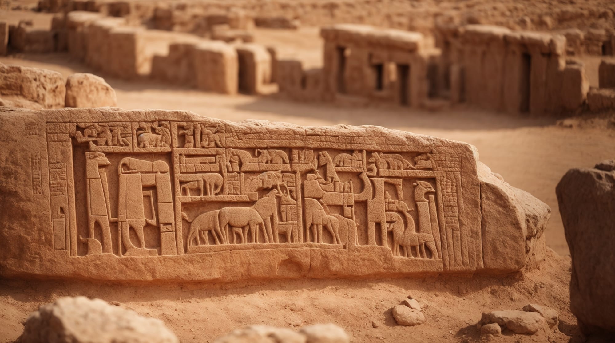 carvings depicting animals at Göbeklitepe