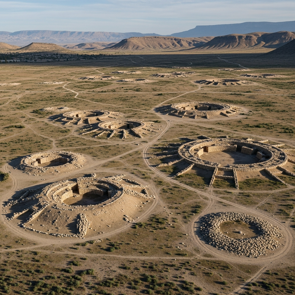 Neolithic regional map Map illustration depicting the widespread distribution of Göbeklitepe-style sites across Upper Mesopotamia, emphasizing regional connectivity.