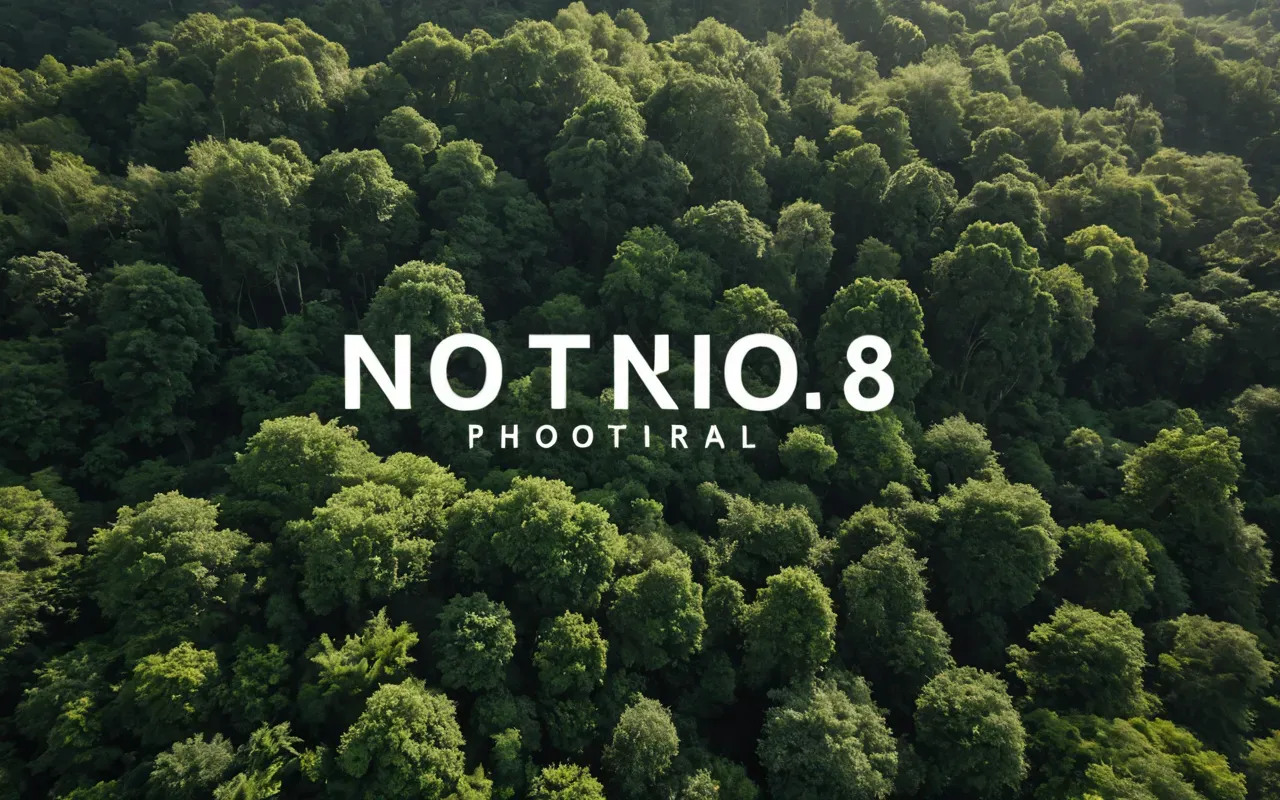 lidar maya ruins jungle A photorealistic aerial view of a dense green forest canopy with subtle geometric stone structures visible underneath the leaves in soft morning light.
